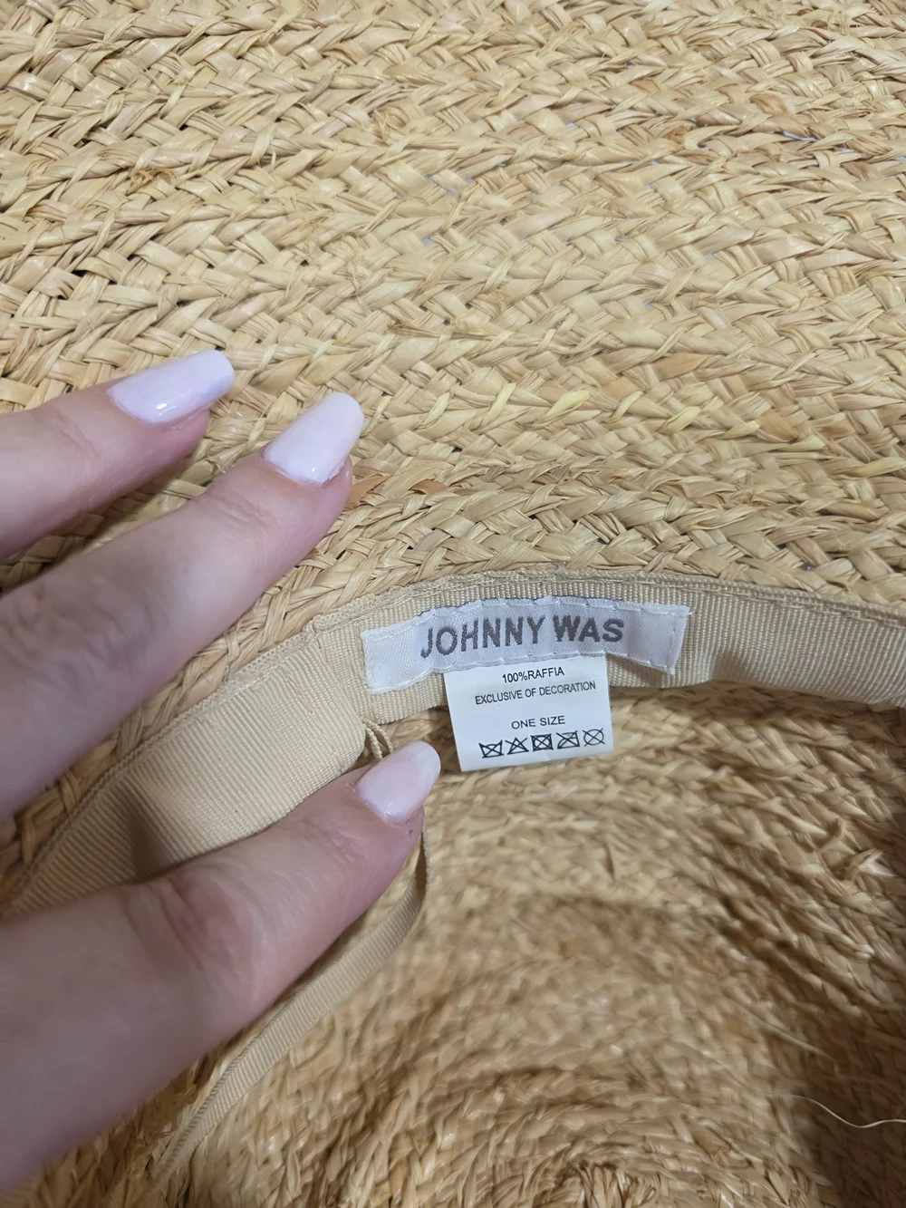 Johnny Was Dreamer Braided Raffia Fringe Hat Straw Boho Vacation Luxury